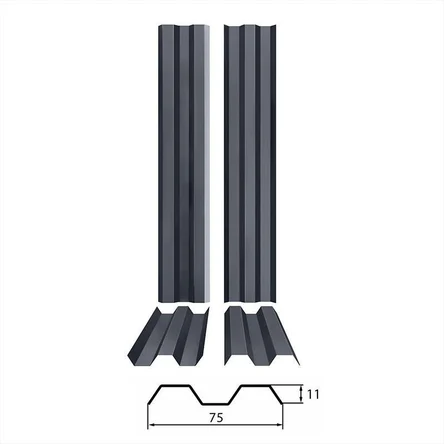 MINI M-образный 75 мм