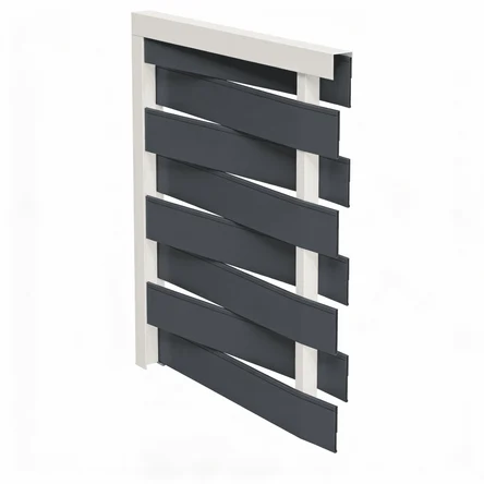 Забор Ротанг в двух цветах